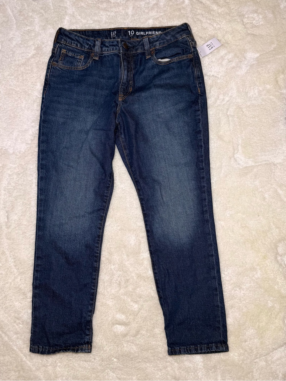NWT- Gap kids High Rise girl friend jeansadjustable waist big girls Plus size 10